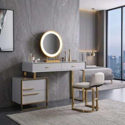 Mesa moderna consola espejo tocador dormitorio mesa de cosméticos