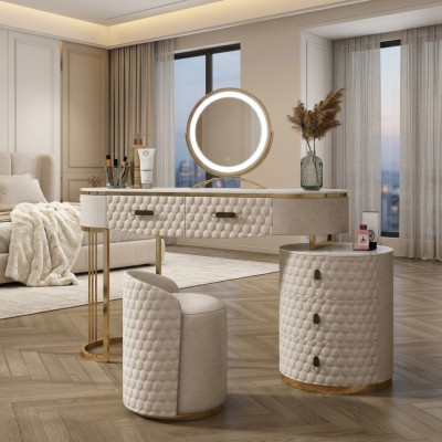 Diseño de muebles de lujo, tocador, mesa consola moderna para dormitorio.
