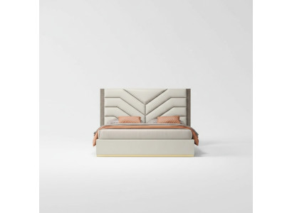 Diseño de cama de lujo, camas dobles 180x200cm, dormitorio moderno nuevo.