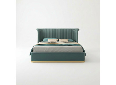 Cama de diseñador Dormitorio Cama Decoración Hotel Lujo Tapizado Nuevo