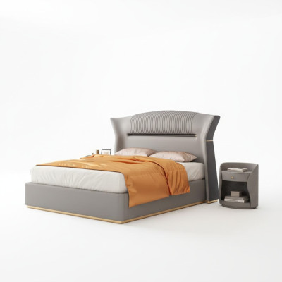 Dormitorio cama cama tapizada cama doble diseño lujo doble 180x200