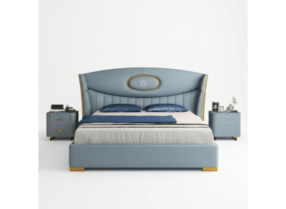 Cama Dormitorio Moderno Estructura de Cama Nuevo Diseño de Tapizado de Cama Muebles de Lujo