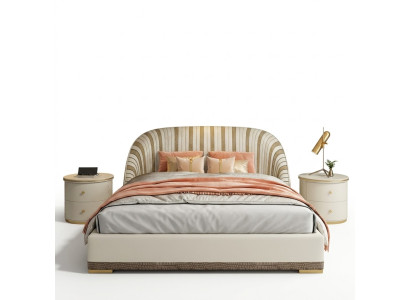 Lujo cama doble dormitorio muebles diseño hotel.