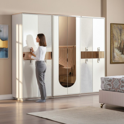 Armario de ropa Lujoso dormitorio Muebles Armarios Madera