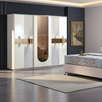Armario de ropa Lujoso dormitorio Muebles Armarios Madera