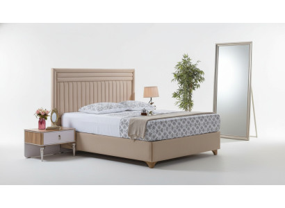 Juego de dormitorio moderno cama + 2 mesitas de noche Diseño muebles 3 piezas. Nuevo UE.