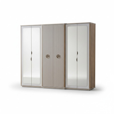 Guardarropa moderno de dormitorio de madera mueble nuevo armario reajustado nuevo