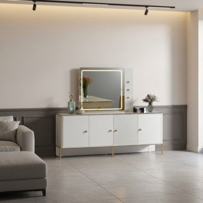 Cómoda Aparador Conjunto de lujo de madera Aparador Moderno