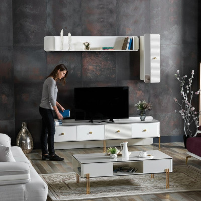 Mueble de TV moderno, aparador, cómoda, mueble bajo para TV, estante de televisión, armario, muebles