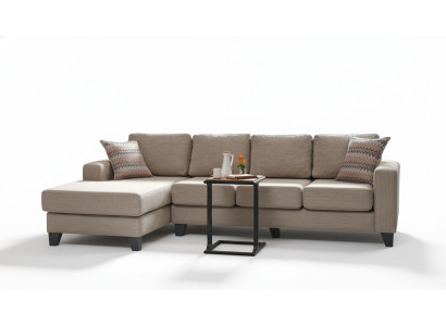 Sofá esquinero de diseño en forma de L para salón, acolchado de lujo, mueble de sofá moderno y nuevo.