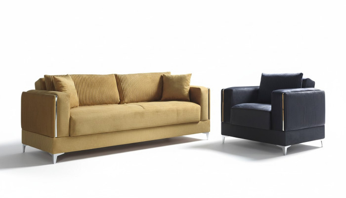Conjunto de sofás de 3 plazas + 1 relax moderno silla moderna juego de estilo 2 piezas lujo nuevo sala de estar nuevo
