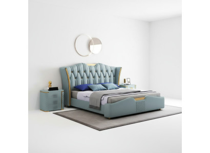 Cama Camas Doble Hotel Lujo Acero inoxidable Moderno Diseñador Habitación