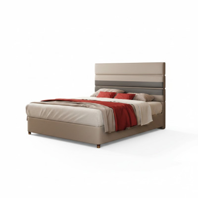 Diseño moderno cama 180x200 piel sintética camas doble dormitorio hotel