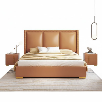 Cama doble Dormitorio Cama Lujo Muebles Cama doble Hotel Instalación