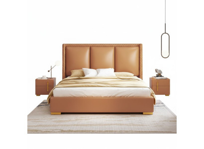 Cama doble Dormitorio Cama Lujo Muebles Cama doble Hotel Instalación
