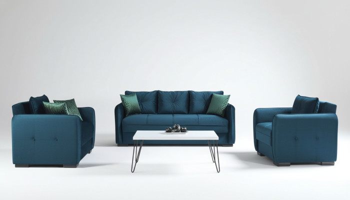 Sofá cama conjunto de cojines del asiento sofá sofá de 3 plazas más 2 más 1 asientos sofás.