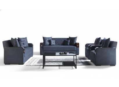 Juego de sofás de lujo completo Sofá moderno Conjunto de sala de estar Relax 3+2+1+1