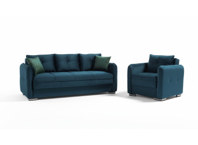 Conjunto de sofás de 3+1 plazas, sillón, conjunto de muebles modernos, sillón relax, muebles de lujo.