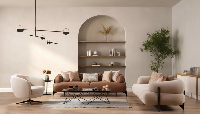 Sofá 3+3+1 plazas de tela de madera Sofá de 3 plazas Moderno Sillón Nuevo Juego completo