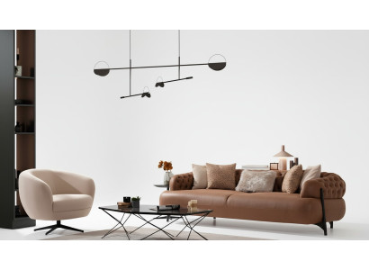 Sofá de 3 plazas más 1 butaca, conjunto de sillones modernos para relax, muebles nuevos de lujo.