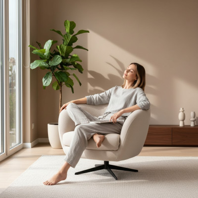 Diseño de sillón de lujo Sillón relax de tela Sillón relax Nuevo Moderno Sillón relax