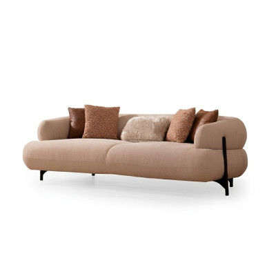 Sofá de 3 plazas, sofás de diseño, sofás tapizados de cuero, asientos de relax, muebles modernos de relajación nuevos.