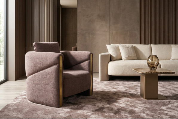 Silla de diseño Silla de lujo Relax Silla de tela Club Lounge Lujo moderno