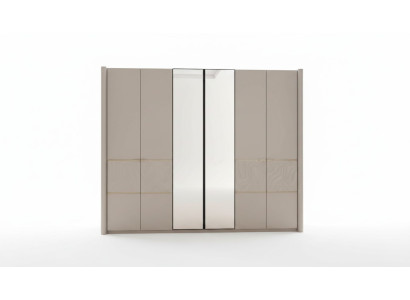 Armario de ropa Armario de lujo Dormitorio Armarios Muebles Madera Taupe