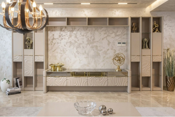 Mueble de salón de diseño, armario de pared, estante de pared, muebles de salón.