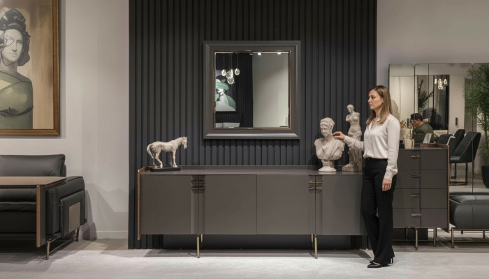 Moderno aparador con espejo cómoda tocador de lujo muebles nuevos