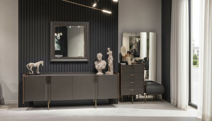 Moderno aparador con espejo cómoda tocador de lujo muebles nuevos