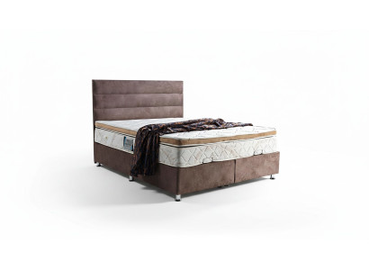Diseño de cama Cama de lujo con almacenamiento en el somier Muebles de dormitorio tapizados en tela 160x200