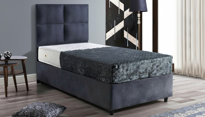 Diseño de cama camas de lujo tela tapizada muebles de dormitorio 90x190 moderno