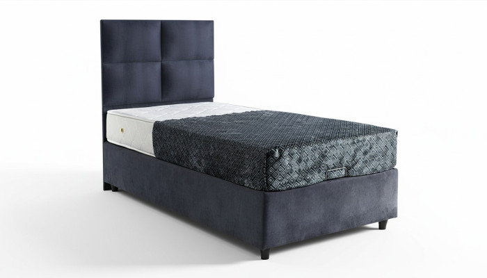 Diseño de cama camas de lujo tela tapizada muebles de dormitorio 90x190 moderno