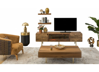 Muebles de salón de diseño, armario de pared nuevo, estantería nueva.