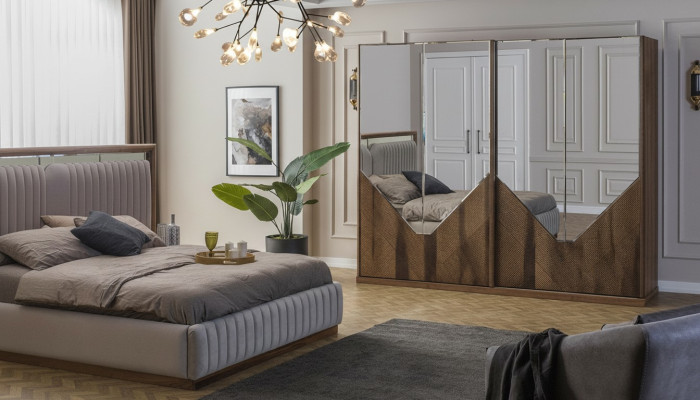 Armario dormitorio de madera, armario, muebles nuevos, armarios, armario esquinero.
