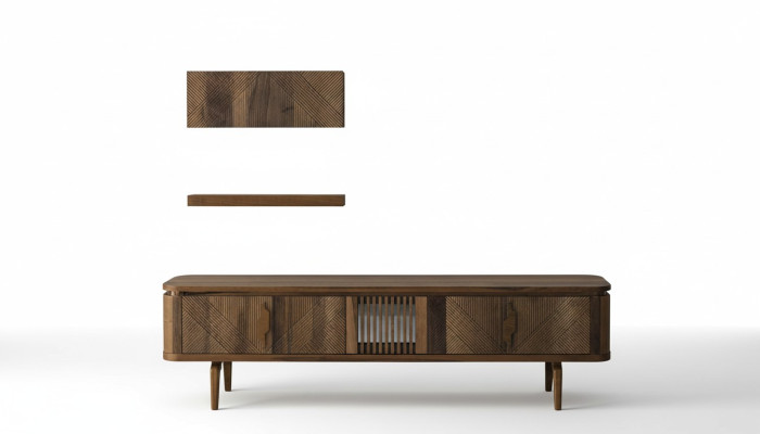 Mueble de salón de lujo, mueble para la televisión, estantería, armario de pared. Muebles nuevos.
