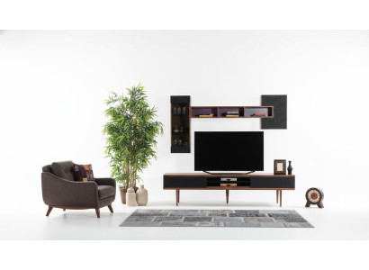 Mueble de salón de lujo con soporte de TV, mueble para TV, muebles de sala, armarios de pared.