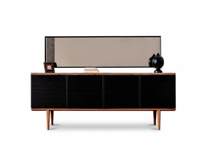 Lujo Aparador Aparador con espejo Diseño de cómoda moderna Muebles de madera de lujo