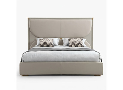 Lujo dormitorio cama muebles de diseño cama blanca textil camas madera nueva