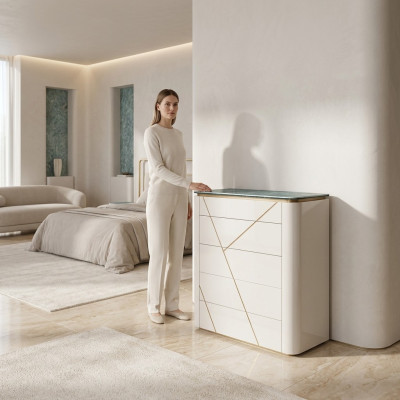 Moderno dormitorio cómodas aparador lujo cómoda estilo moderno muebles de diseño.