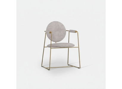 Silla de lujo blanca con reposabrazos, muebles de comedor, estructura de acero inoxidable, estilo.