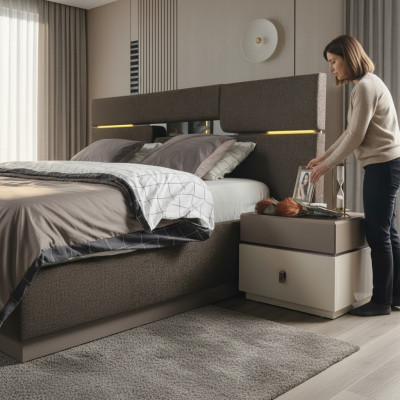 Mesa auxiliar mesita de noche Diseño dormitorio Mesa Mesitas de noche Nuevo