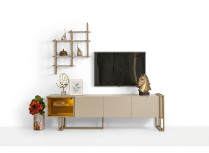 TV Lowboard Schrank Sideboard Kommode Beistellschrank mit Regal  Mueble para TV con estante, aparador, cómoda y armario auxiliar con estante.