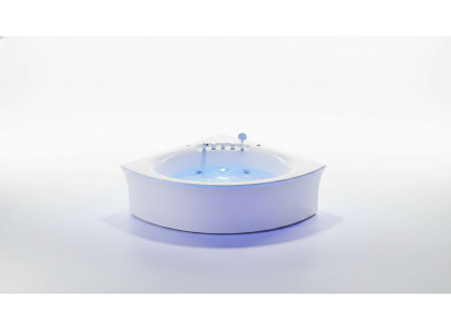 Cubierta de esquina Bañera Bañera de esquina Bañera de hidromasaje Ergonómico Cascada de agua LED