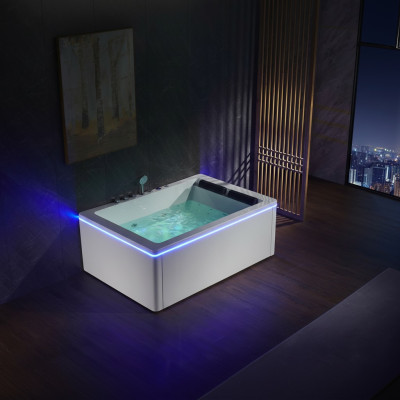 Jacuzzi Bañera de esquina Bañera Bañera Spa Hogar 2 personas Bañera de hidromasaje Bañera de hidromasaje