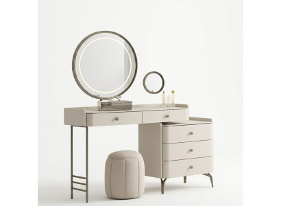 Elegante tocador blanco para dormitorio