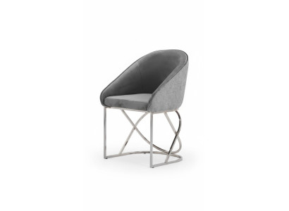 Grupos de comidas Sillas de comedor de lujo 6x sillas Textil, color gris Muebles modernos nuevos