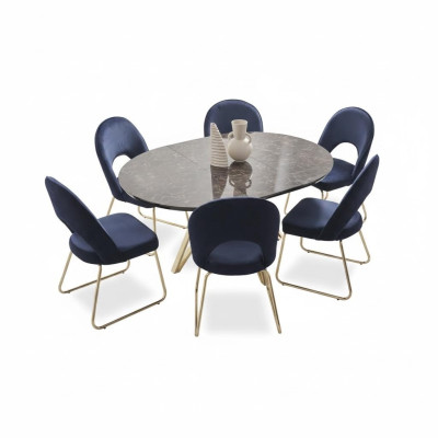 Grupo de comedor de sillas modernas Mesa Mesas 7 piezas. Mesa de comedor 6 x sillas Juego de comedor.