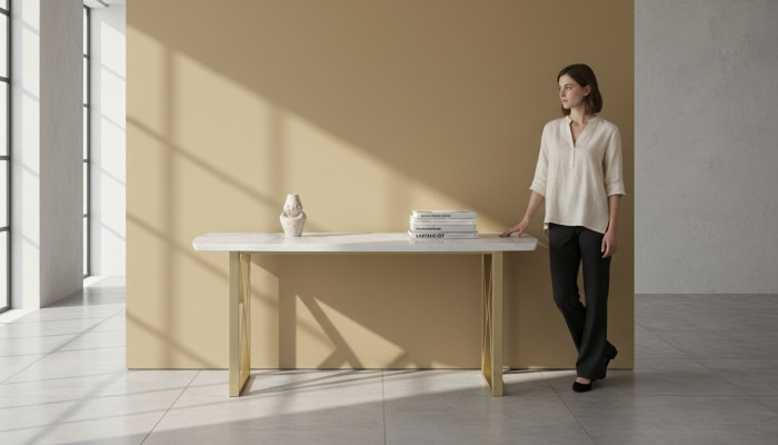 Mesa de comedor Mesa Comedor Sala de estar Diseño de lujo Mesas Nuevas